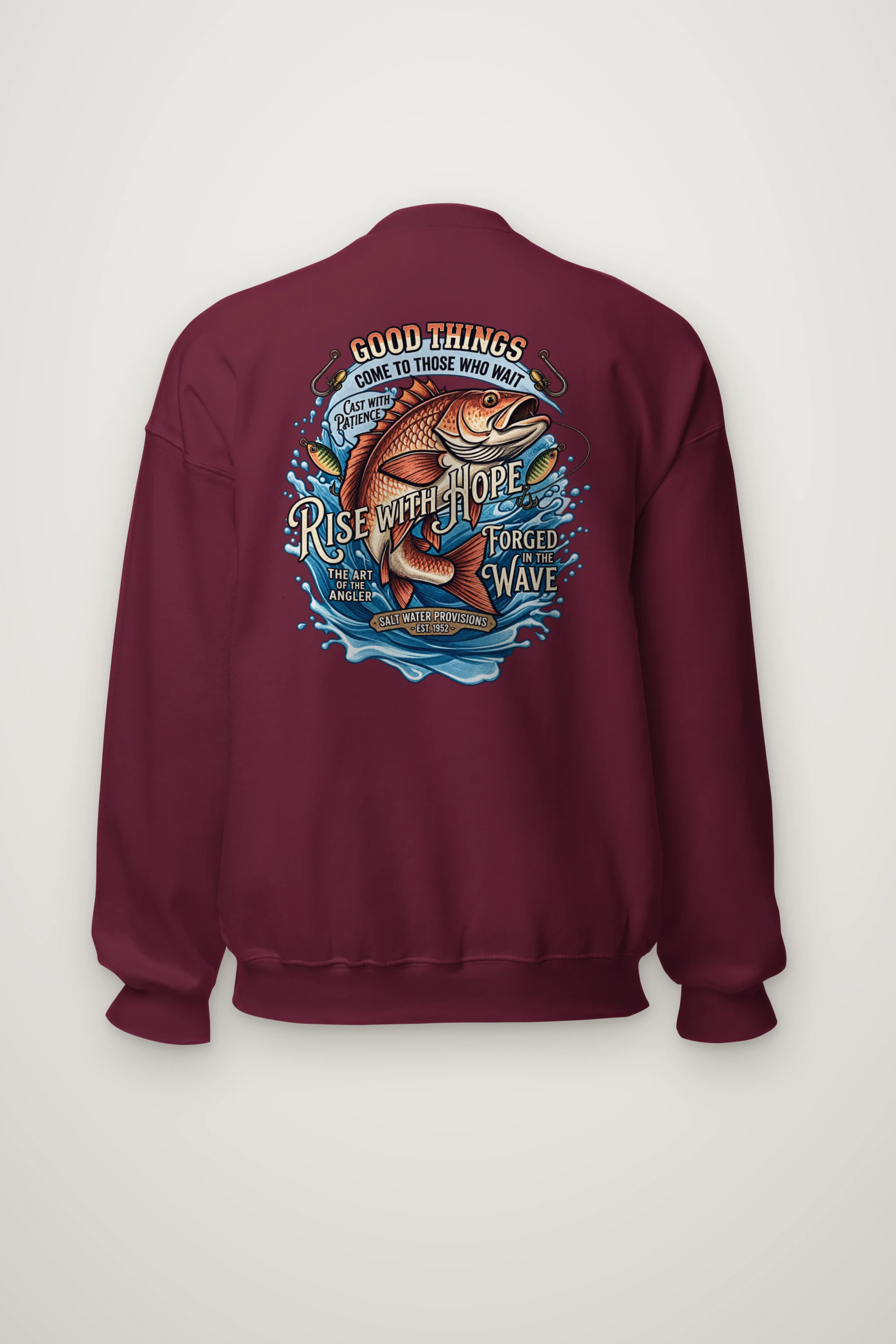 "The Art Of The Angler" Heavy Blend Unisex Crewneck Sweatshirt