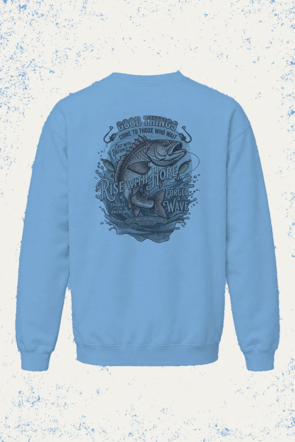 "The Art Of The Angler" Heavy Blend Unisex Crewneck Sweatshirt | Gildan 18000