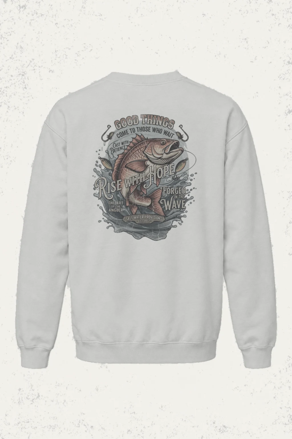 "The Art Of The Angler" Heavy Blend Unisex Crewneck Sweatshirt | Gildan 18000