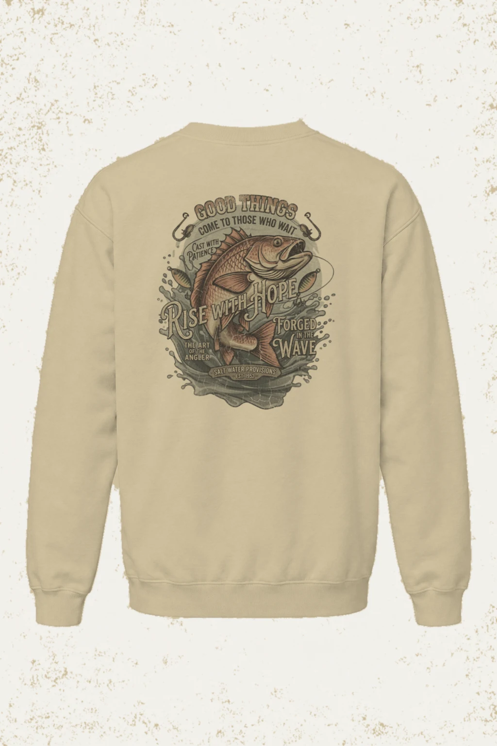 "The Art Of The Angler" Heavy Blend Unisex Crewneck Sweatshirt | Gildan 18000