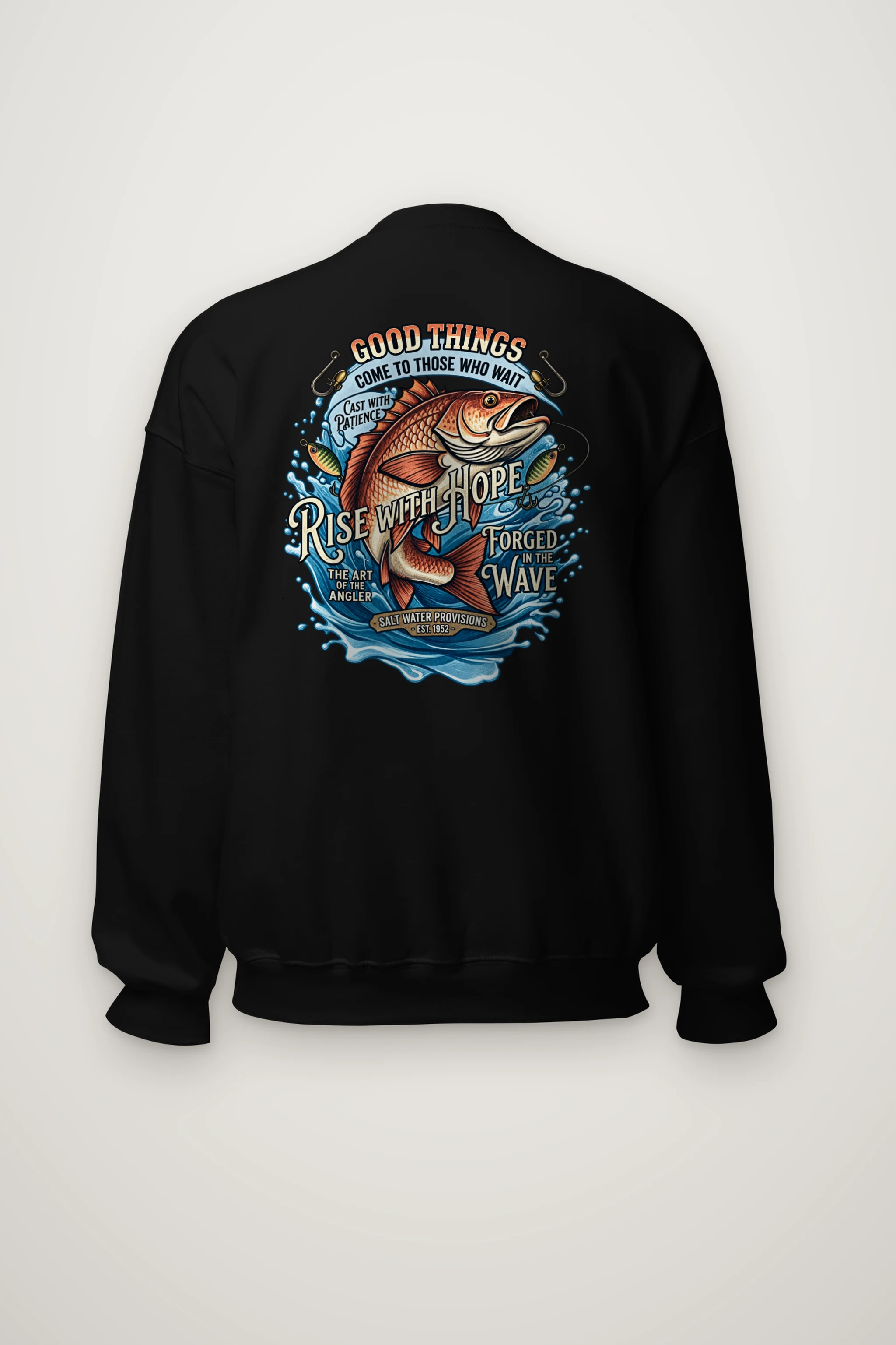 "The Art Of The Angler" Heavy Blend Unisex Crewneck Sweatshirt
