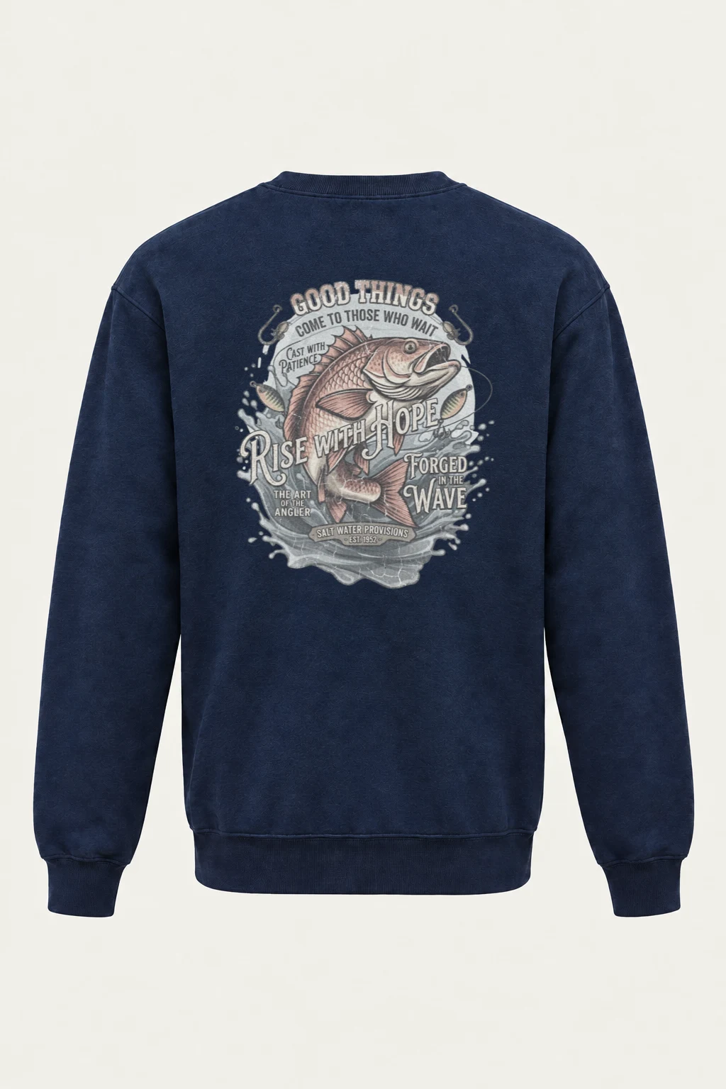 "The Art Of The Angler" Heavy Blend Unisex Crewneck Sweatshirt | Gildan 18000
