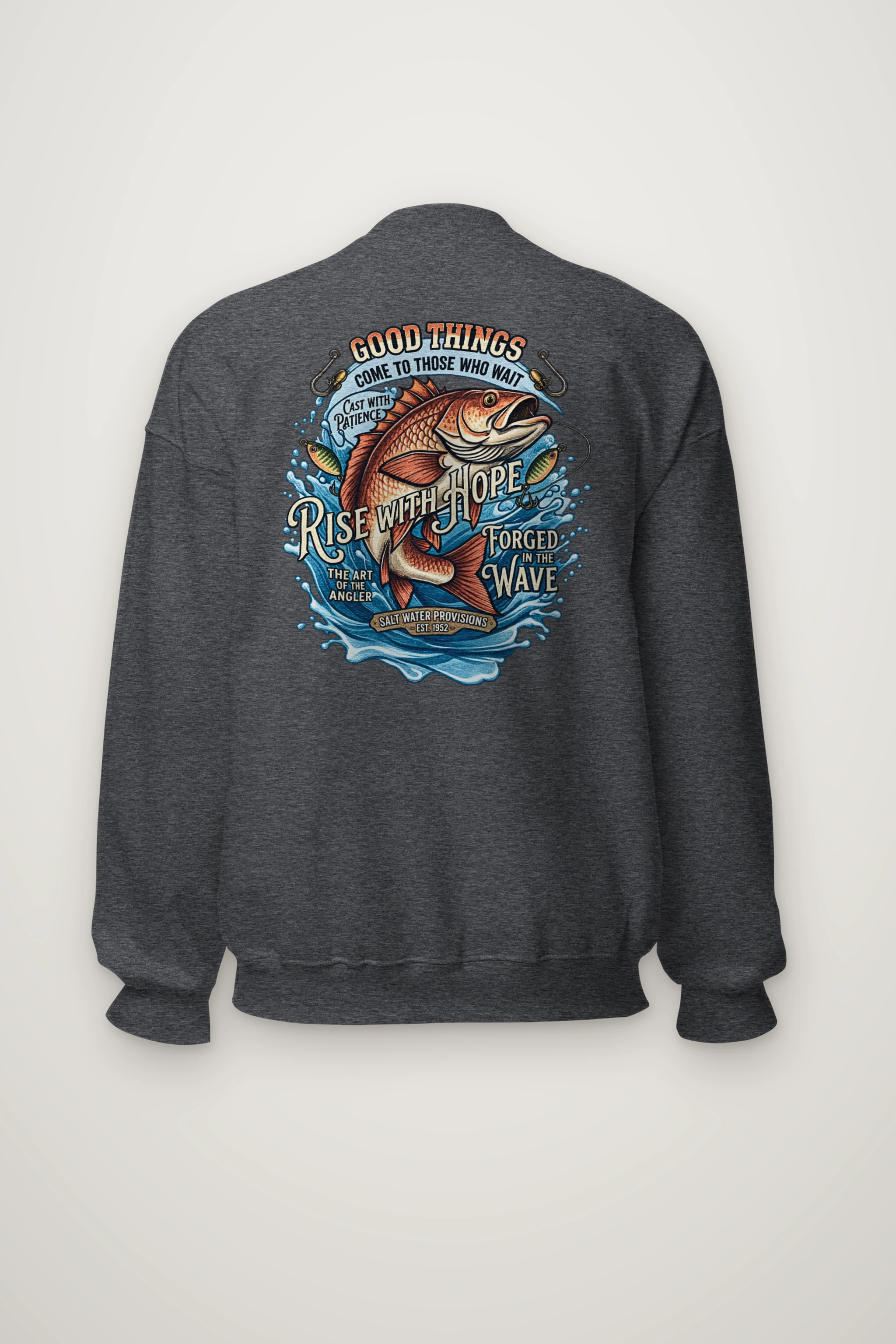 "The Art Of The Angler" Heavy Blend Unisex Crewneck Sweatshirt