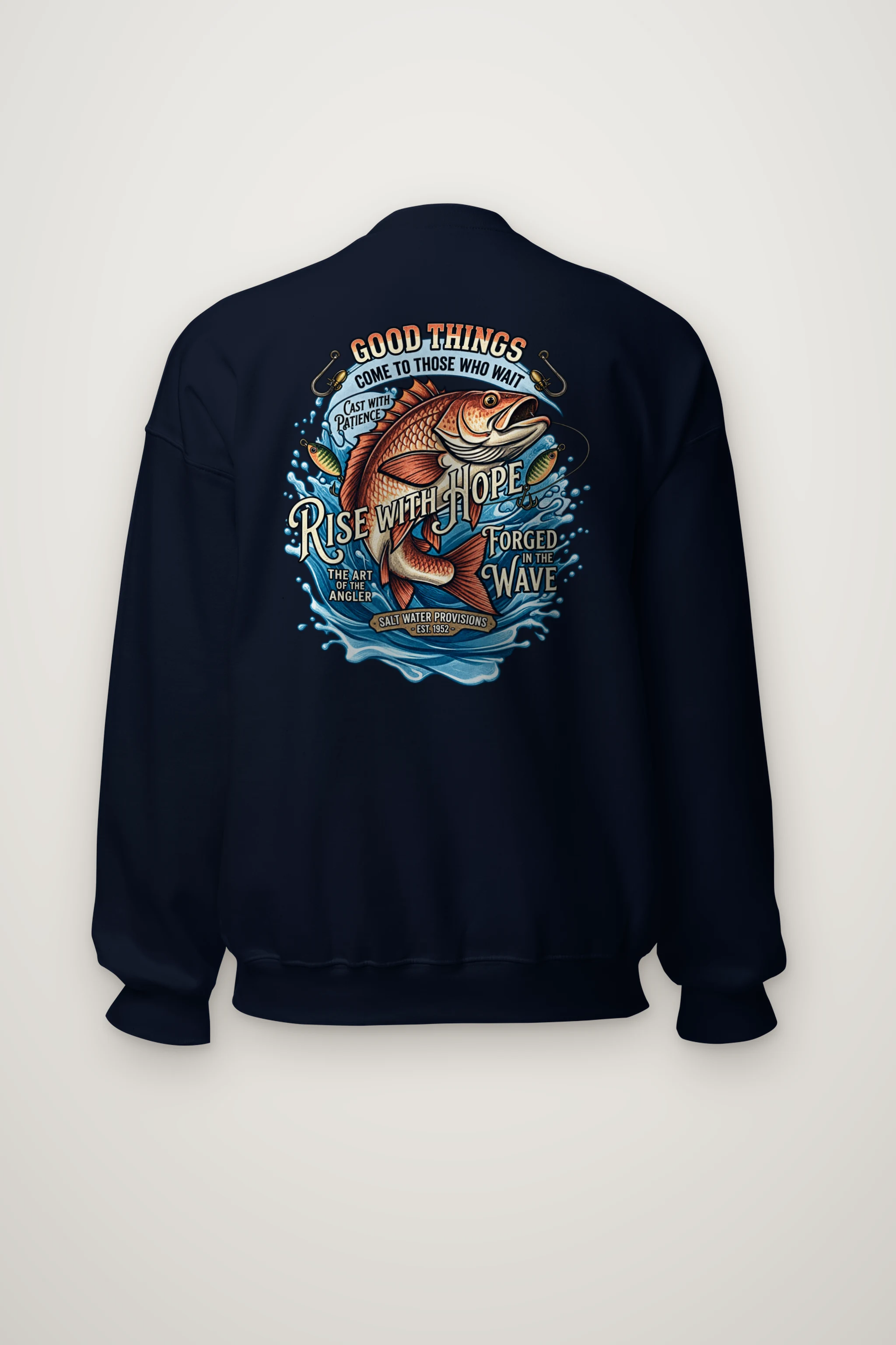 "The Art Of The Angler" Heavy Blend Unisex Crewneck Sweatshirt
