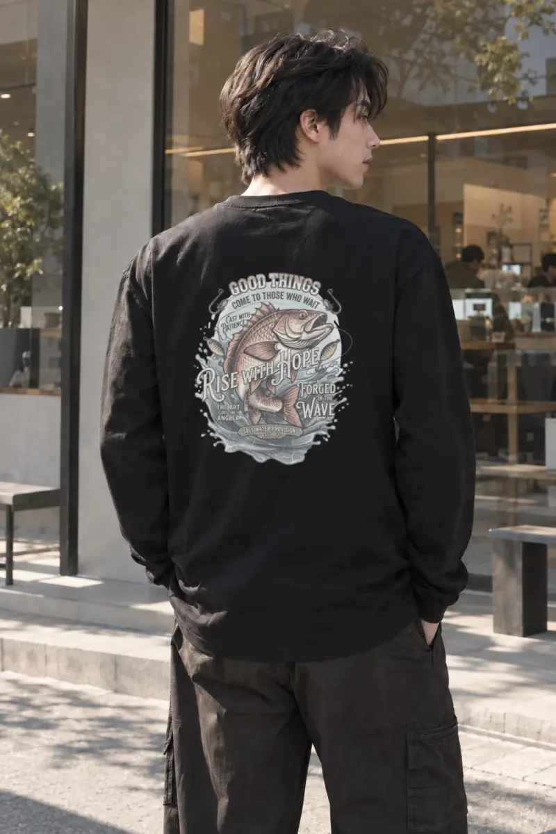 “The Art Of The Angler” Unisex Longsleeve T-shirt | Gildan 2400