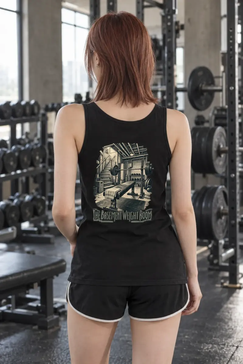 "The Basement Weight Room" Unisex Jersey Tank