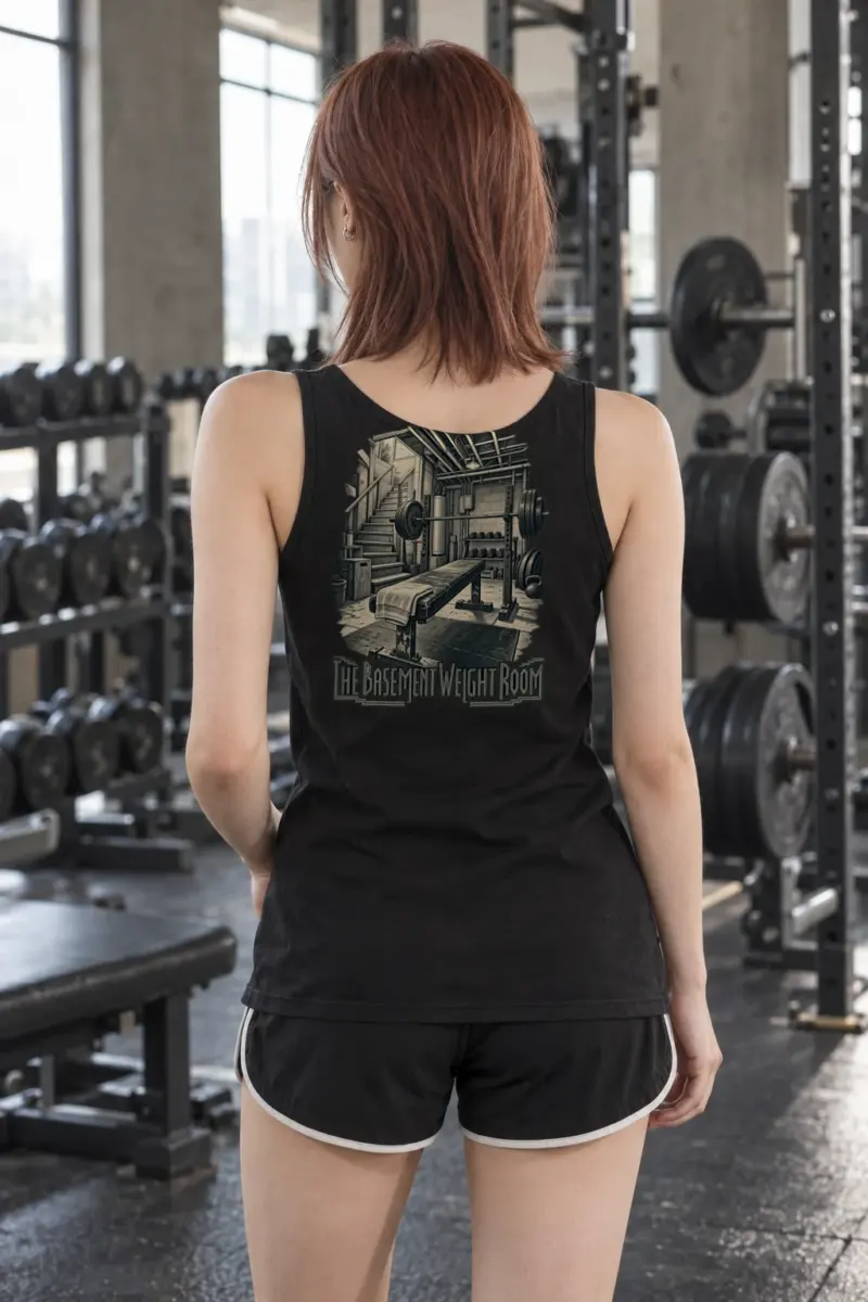"The Basement Weight Room" Unisex Jersey Tank