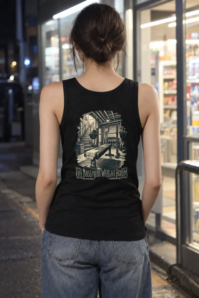 “The Basement Weight Room” Unisex Jersey Tank