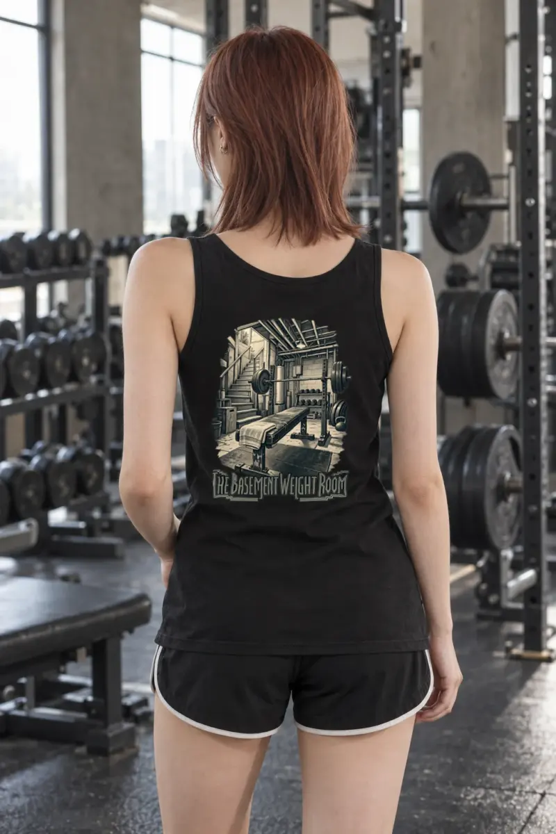 "The Basement Weight Room" Unisex Jersey Tank