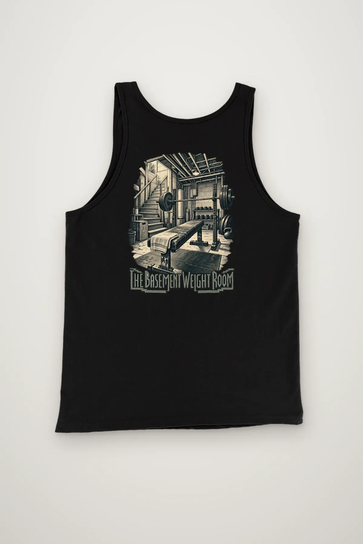 "The Basement Weight Room" Unisex Jersey Tank
