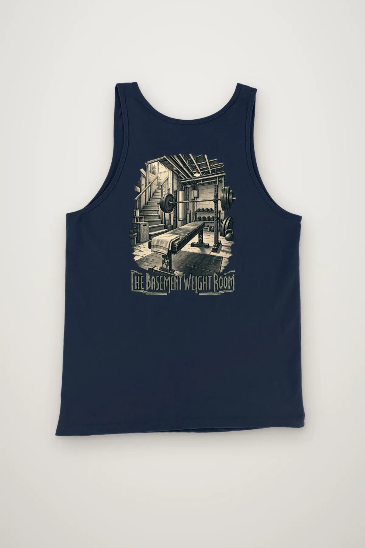 "The Basement Weight Room" Unisex Jersey Tank