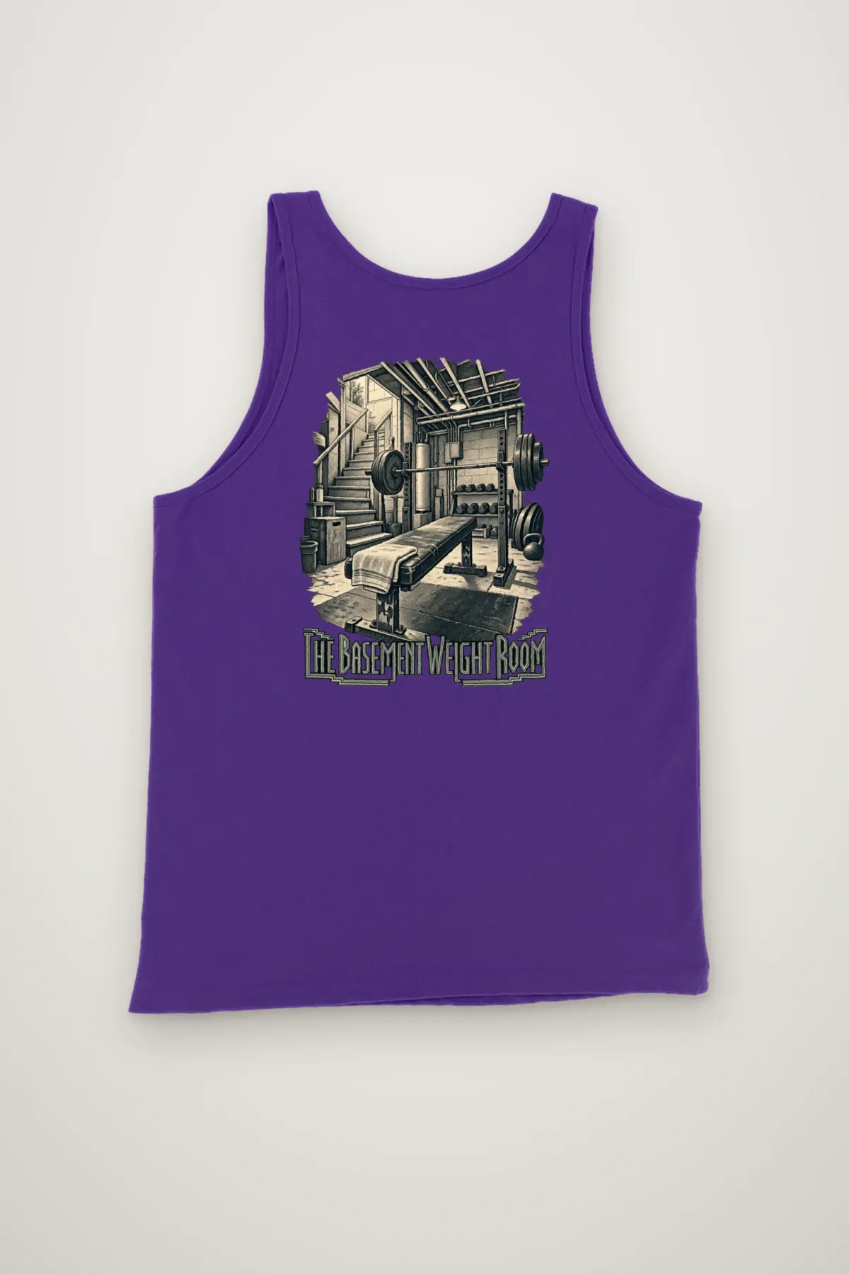 "The Basement Weight Room" Unisex Jersey Tank