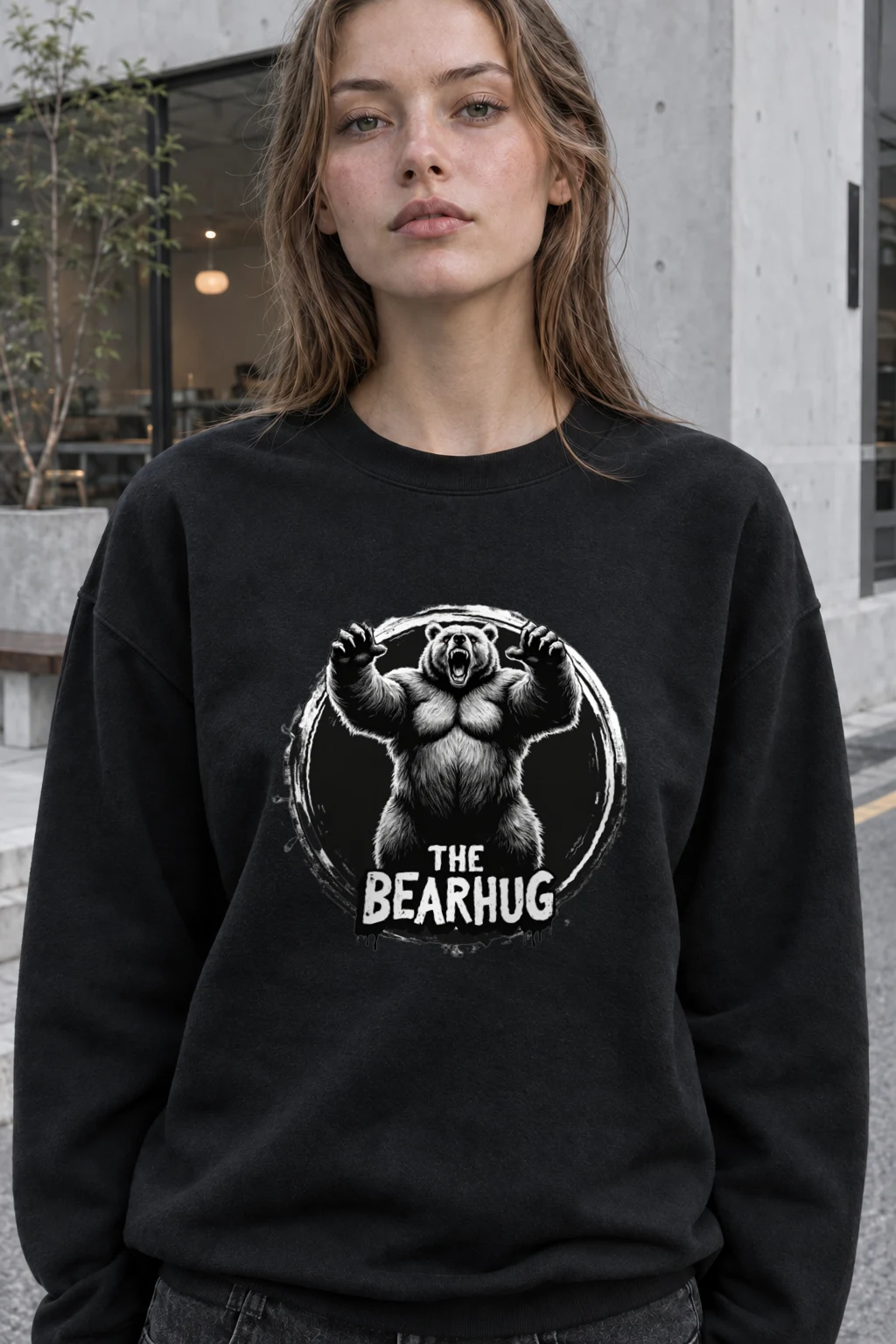 "The Bearhug" Heavy Blend Unisex Crewneck Sweatshirt | Gildan 18000
