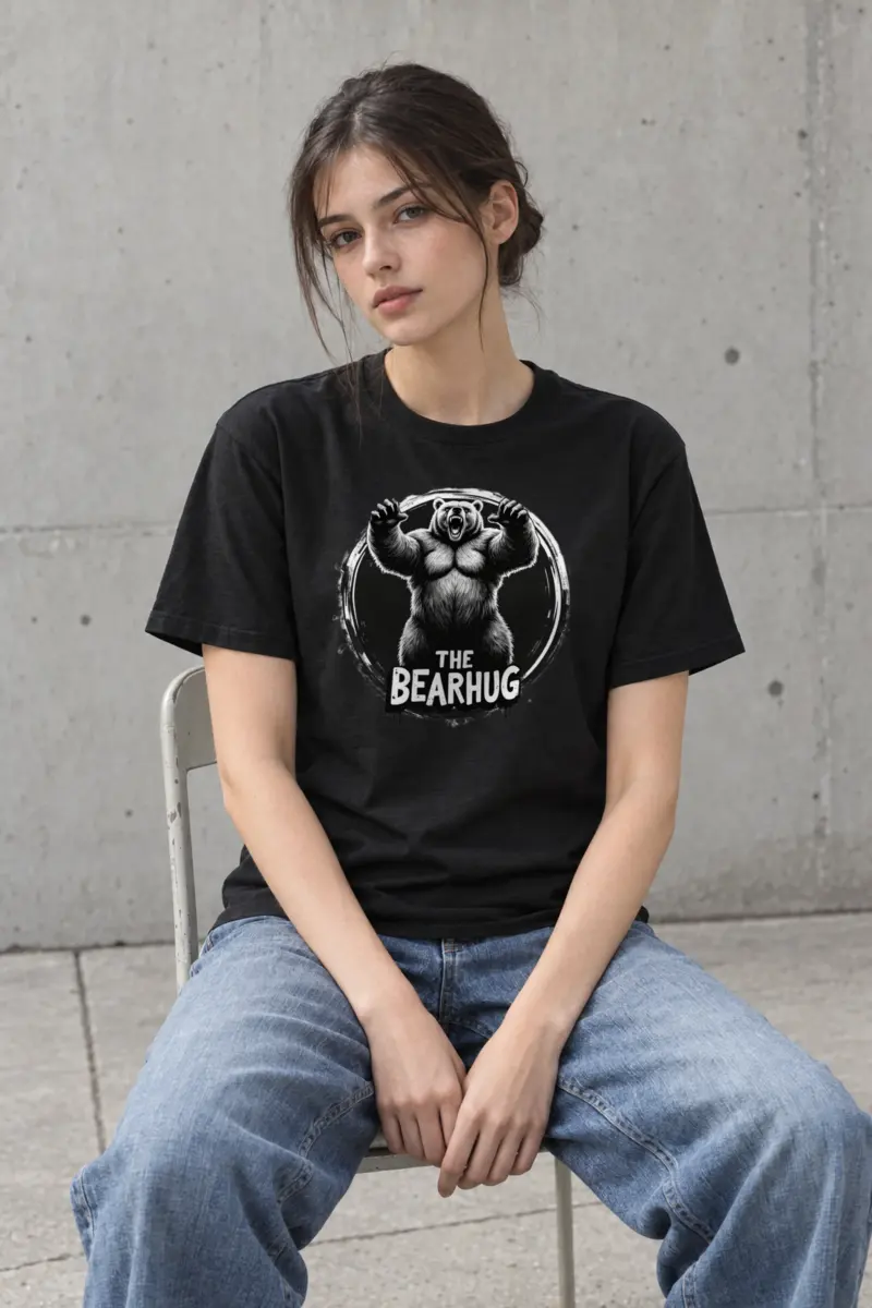 "The Bearhug" Heavyweight Unisex Crewneck T-shirt