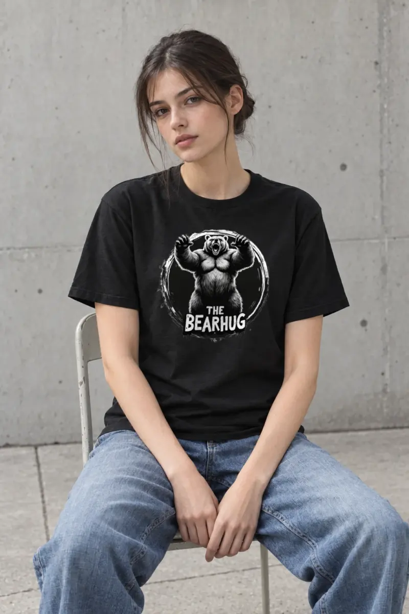 "The Bearhug" Heavyweight Unisex Crewneck T-shirt