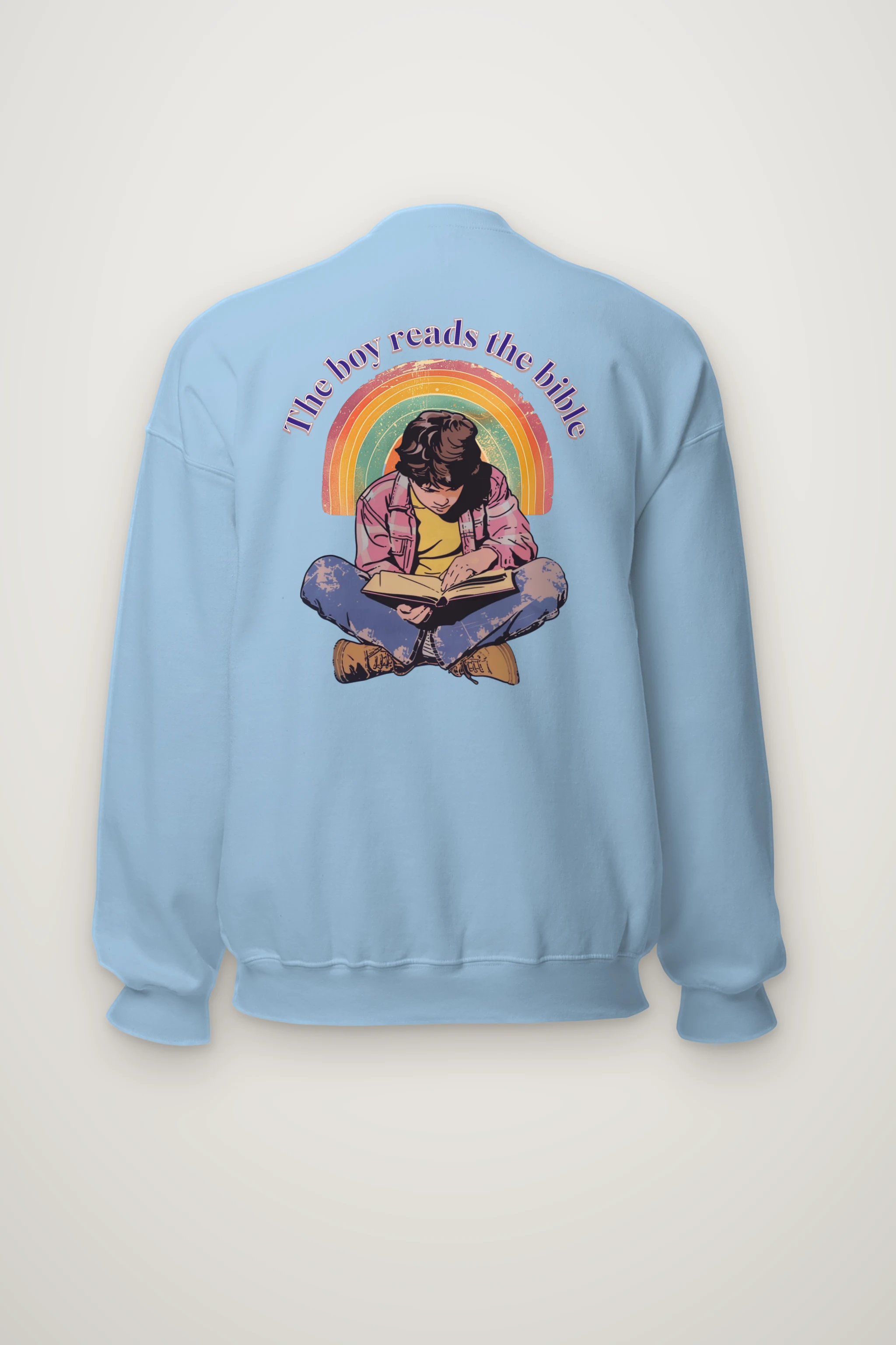 "The Boy Reads the Bible" Heavy Blend Unisex Crewneck Sweatshirt