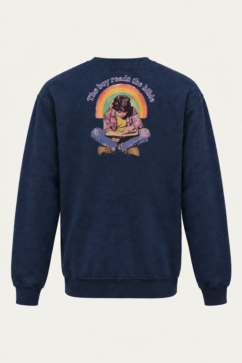 "The Boy Reads the Bible" Heavy Blend Unisex Crewneck Sweatshirt | Gildan 18000