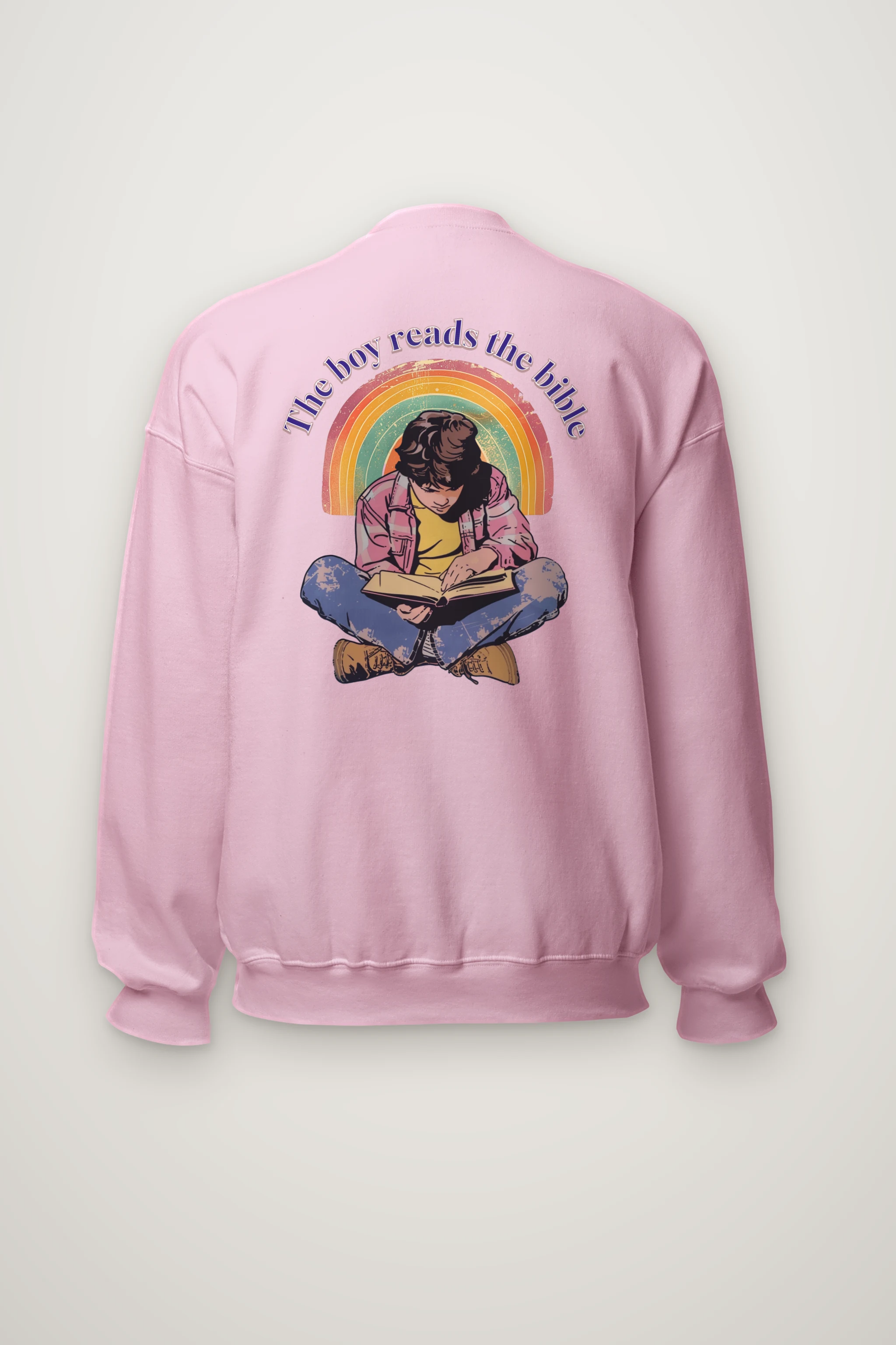 "The Boy Reads the Bible" Heavy Blend Unisex Crewneck Sweatshirt