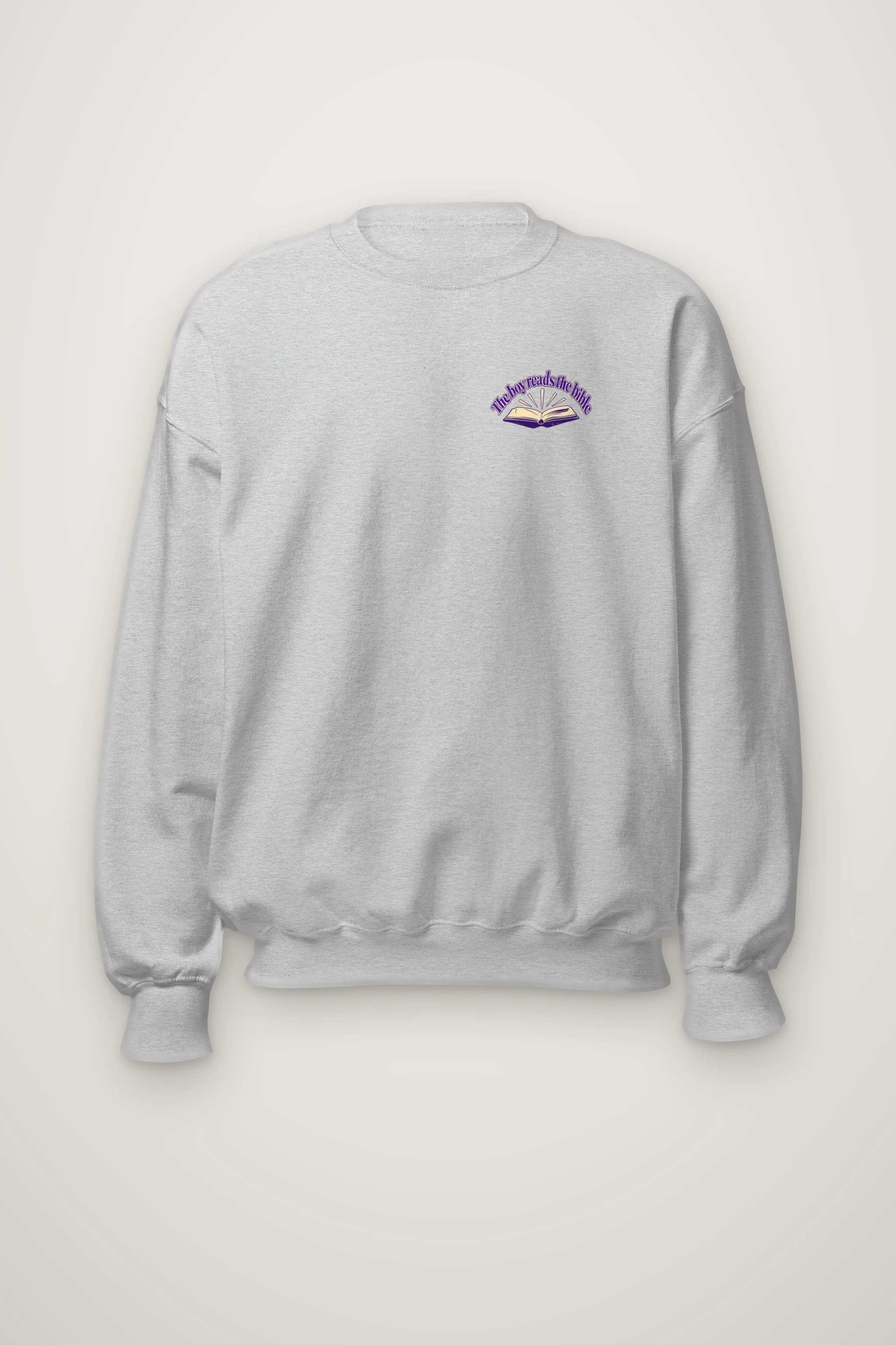 "The Boy Reads the Bible" Heavy Blend Unisex Crewneck Sweatshirt