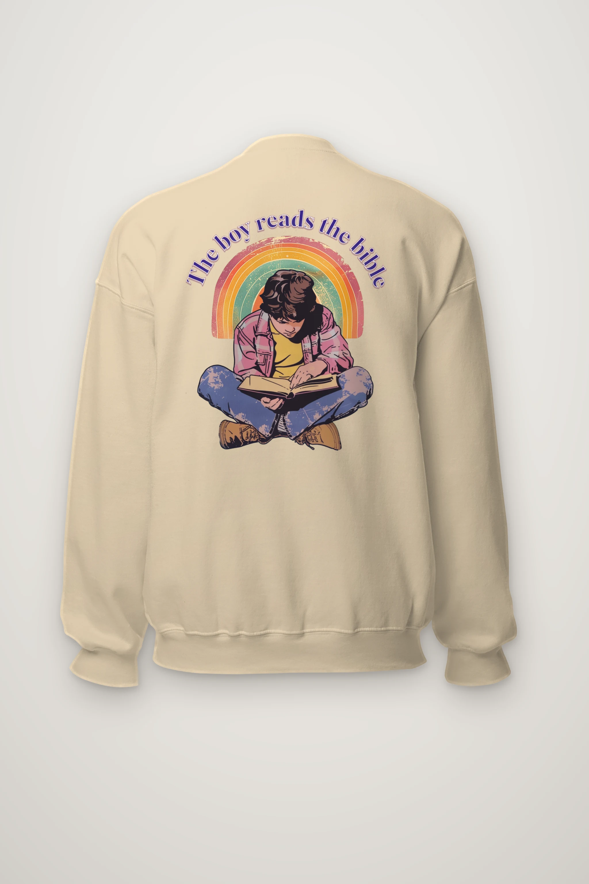 "The Boy Reads the Bible" Heavy Blend Unisex Crewneck Sweatshirt