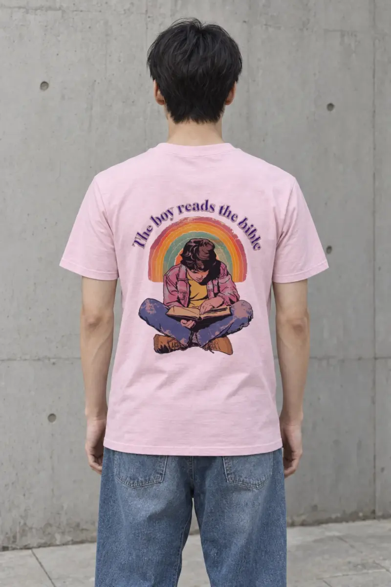 "The Boy Reads The Bible" Heavyweight Unisex Crewneck T-shirt