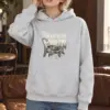 "The Cat Keeps Closing Time" Heavy Blend Unisex Pullover Hoodie