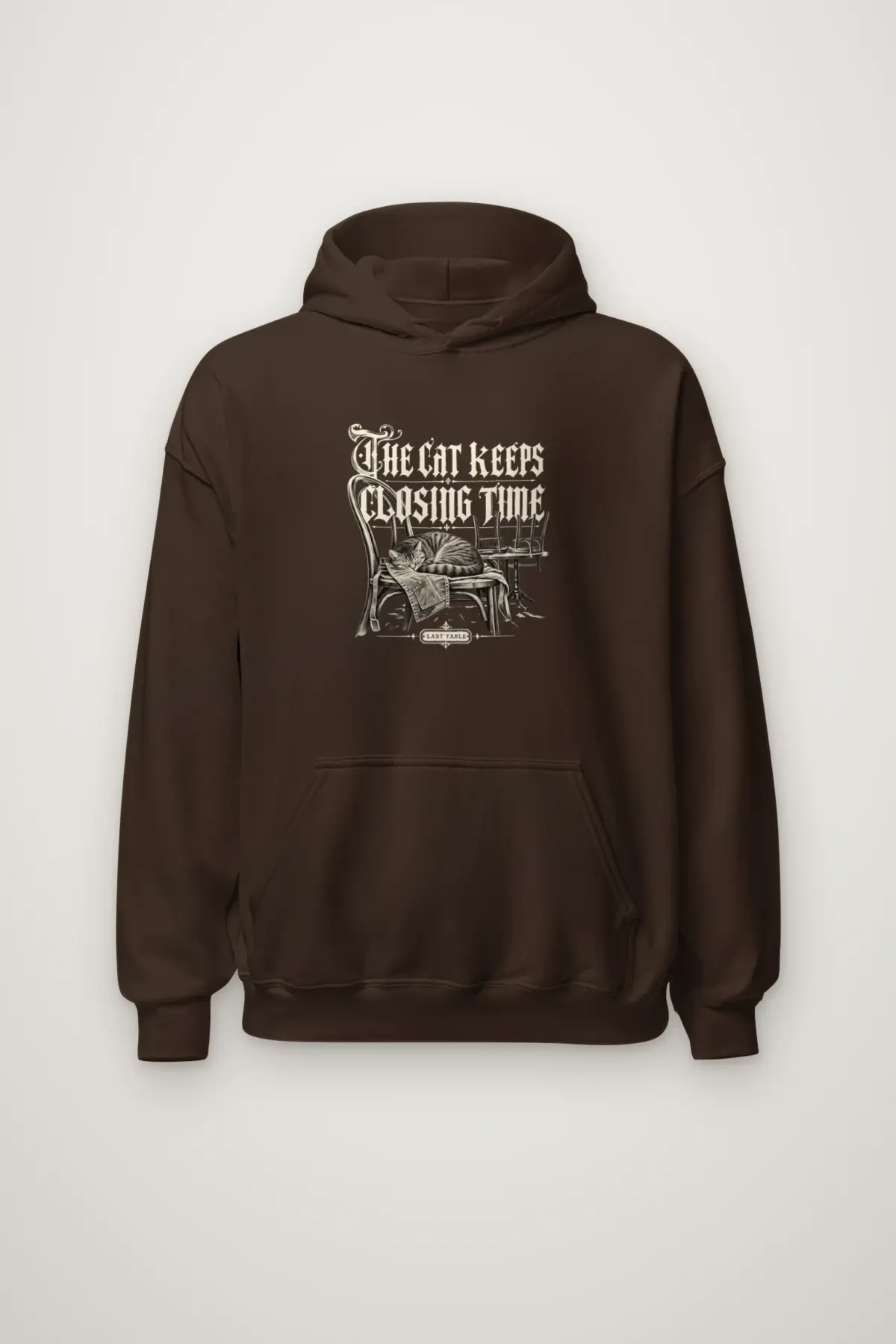 "The Cat Keeps Closing Time" Heavy Blend Unisex Pullover Hoodie