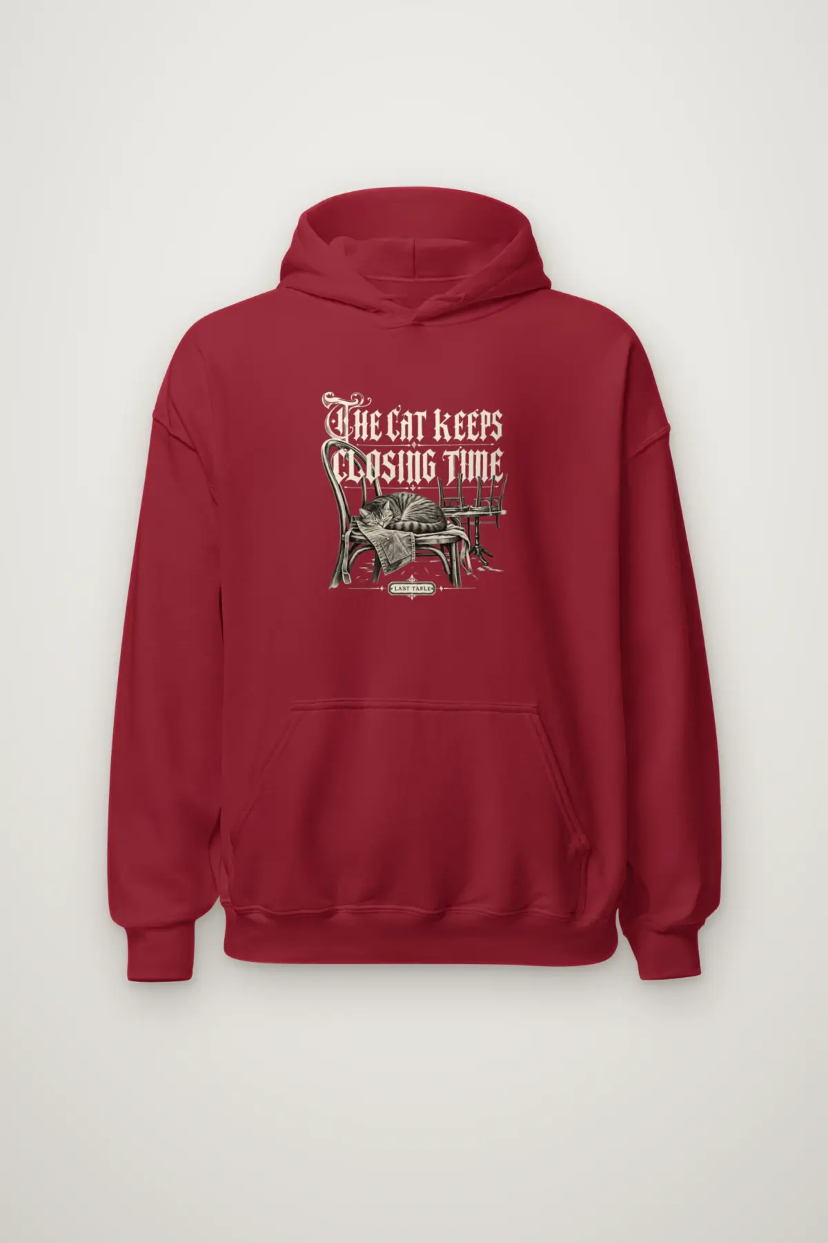 "The Cat Keeps Closing Time" Heavy Blend Unisex Pullover Hoodie