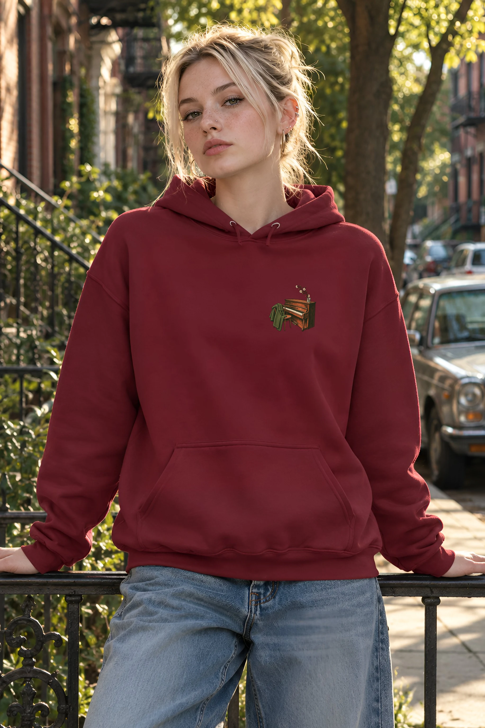 "The Coat Beside The Piano" 1 Pullover Hoodie