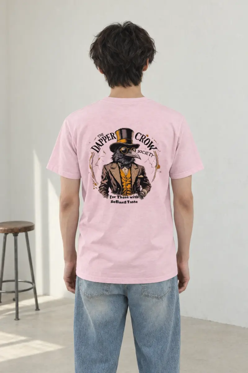 "The Dapper Crow Society" Heavyweight Unisex Crewneck T-shirt