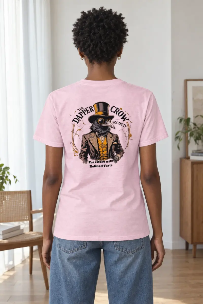 "The Dapper Crow Society" Heavyweight Unisex Crewneck T-shirt | Gildan 5000