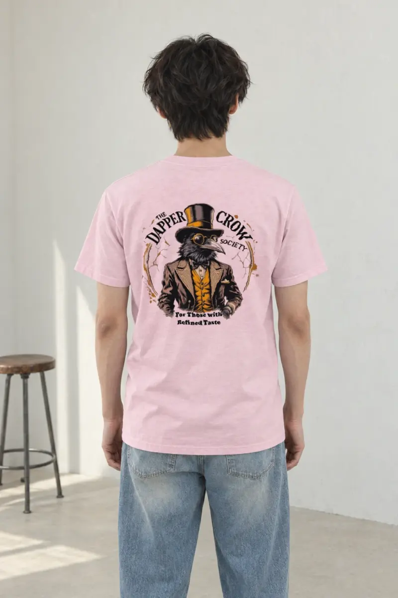 "The Dapper Crow Society" Heavyweight Unisex Crewneck T-shirt | Gildan 5000