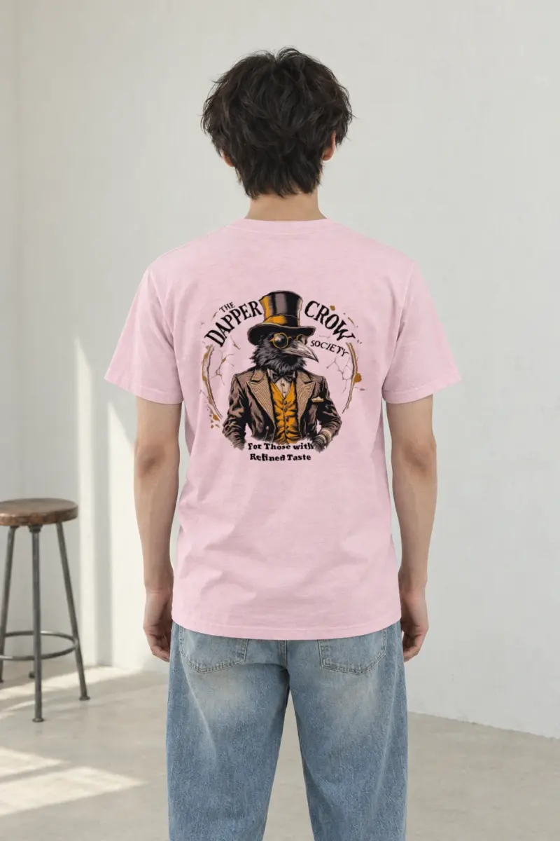 "The Dapper Crow Society" Heavyweight Unisex Crewneck T-shirt