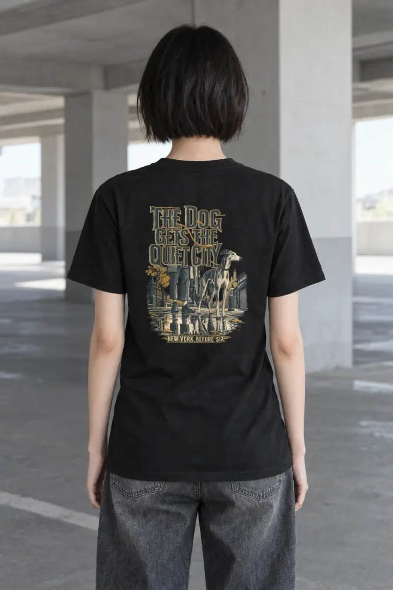 "The Dog Gets the Quiet City" Heavyweight Unisex Crewneck T-shirt