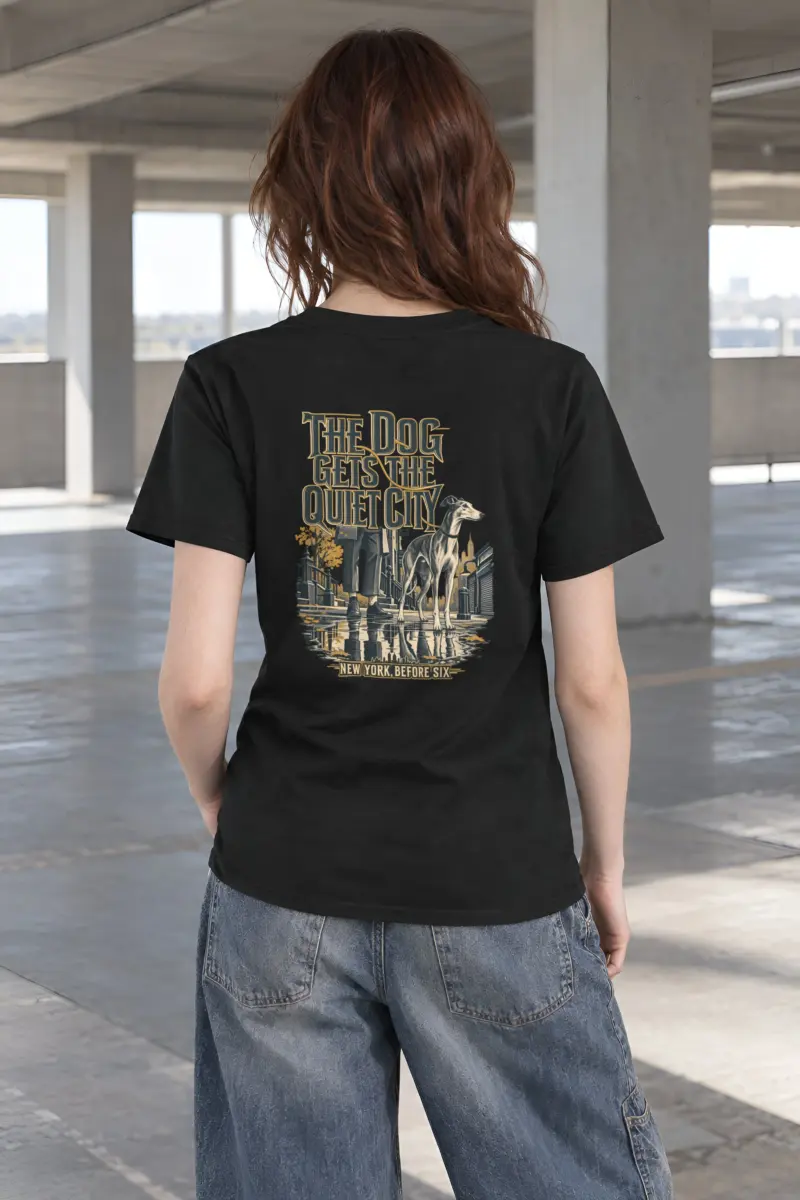 "The Dog Gets the Quiet City" Heavyweight Unisex Crewneck T-shirt