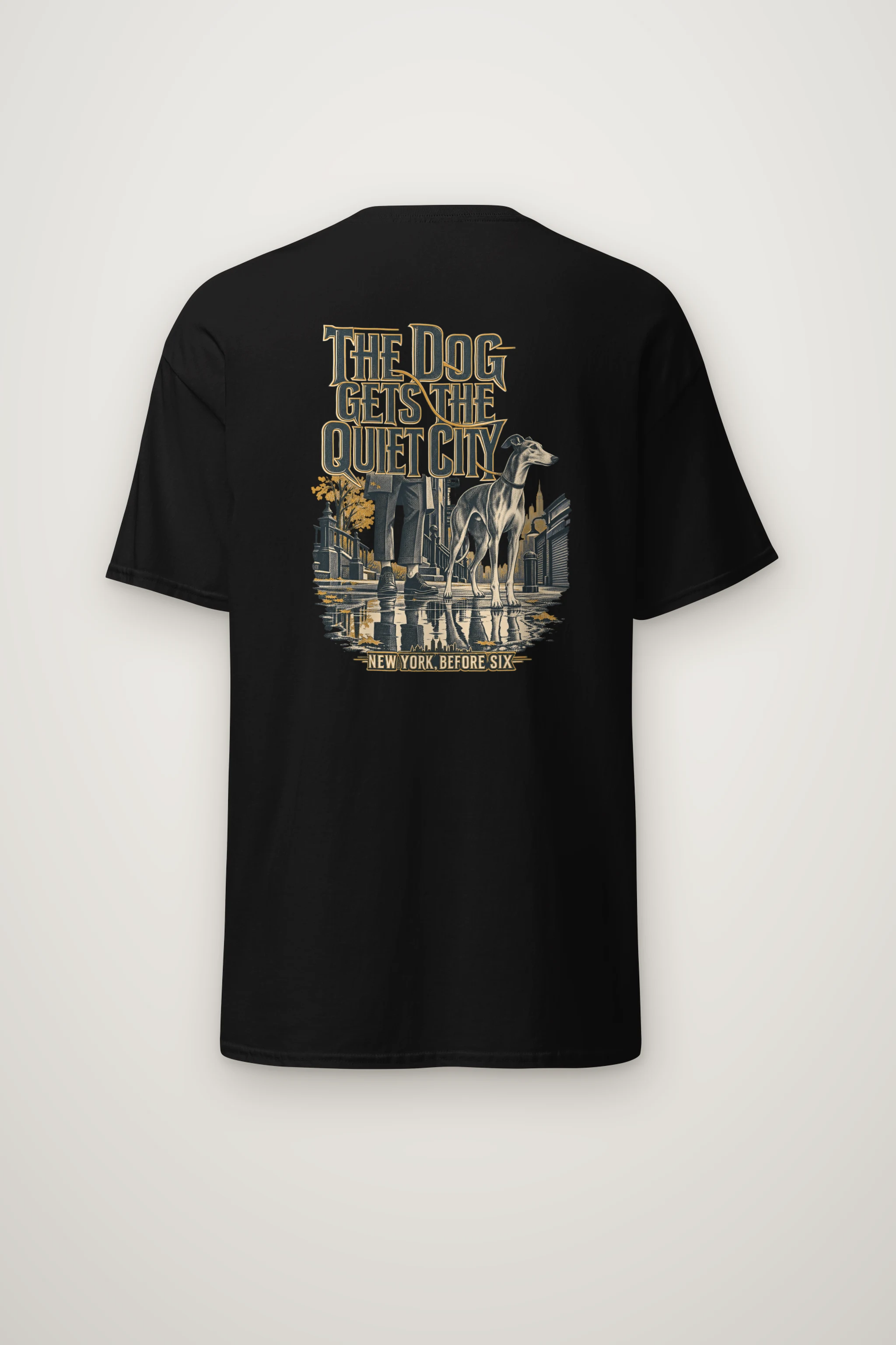 "The Dog Gets the Quiet City" Heavyweight Unisex Crewneck T-shirt
