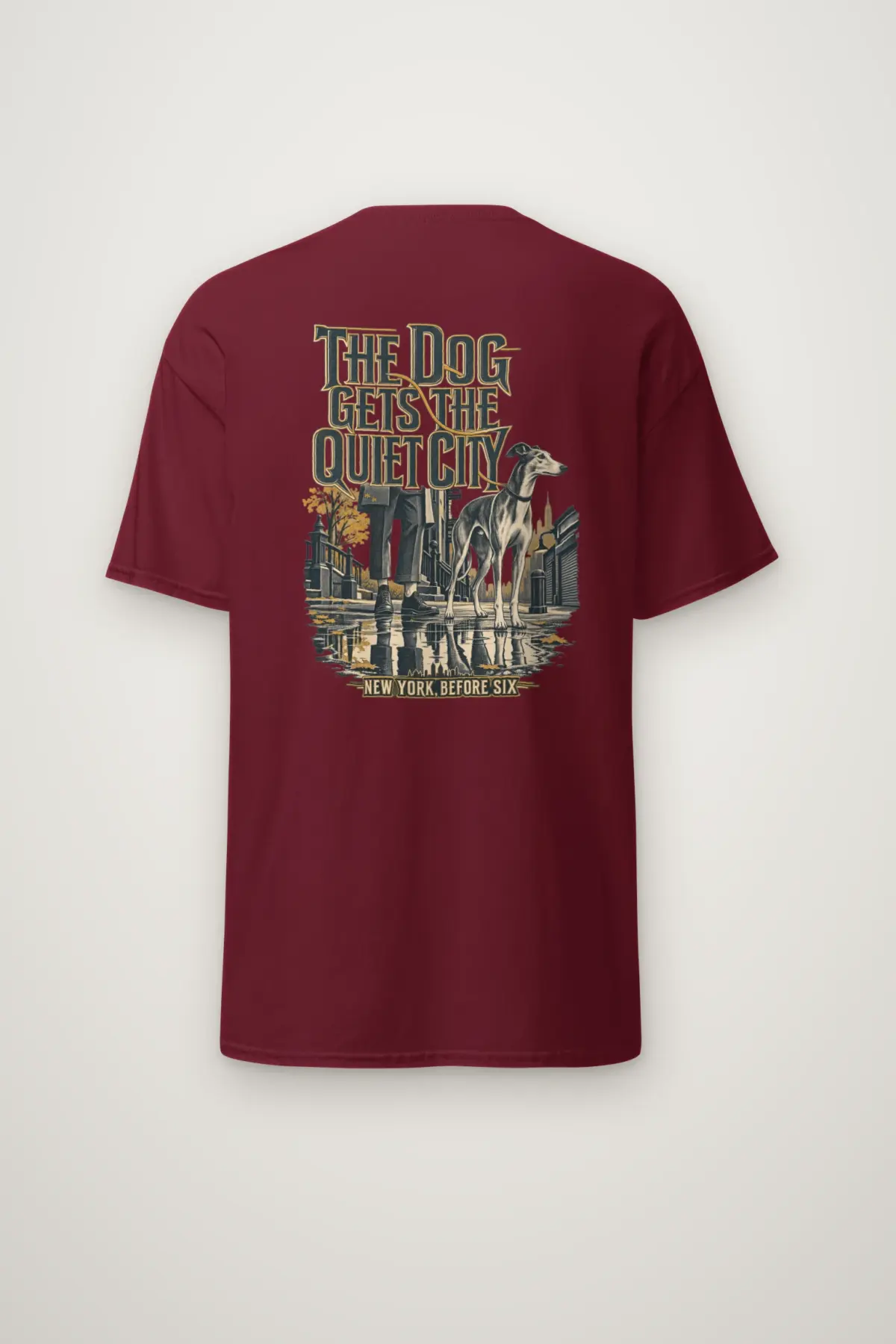 "The Dog Gets the Quiet City" Heavyweight Unisex Crewneck T-shirt