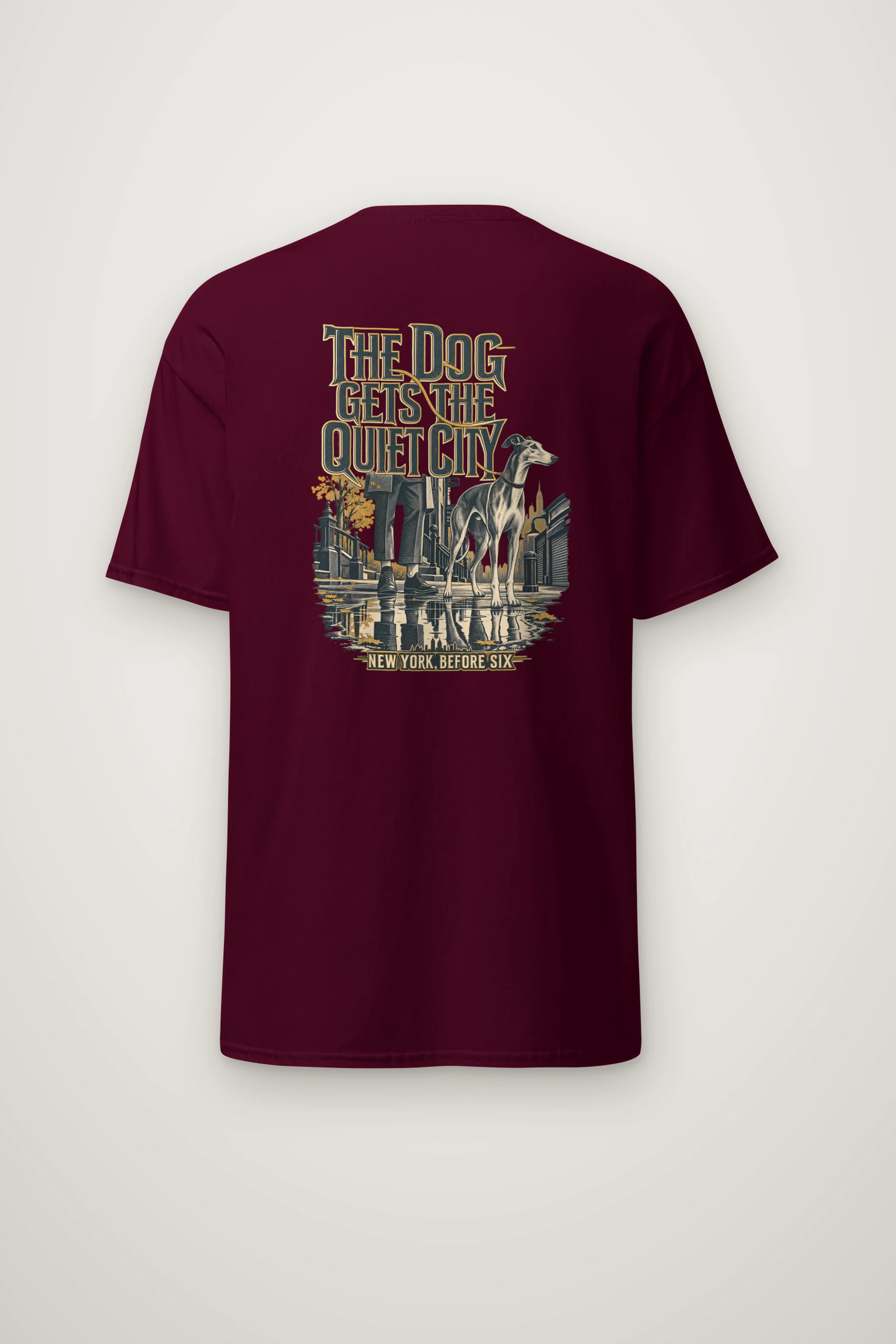 "The Dog Gets the Quiet City" Heavyweight Unisex Crewneck T-shirt
