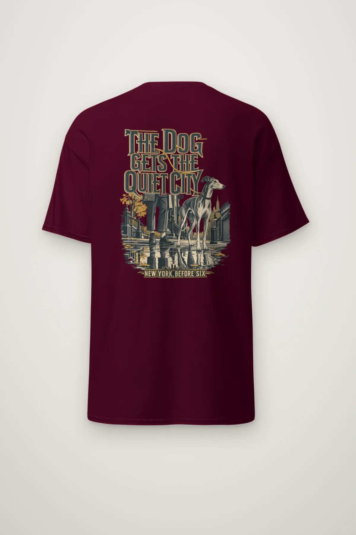 "The Dog Gets the Quiet City" Heavyweight Unisex Crewneck T-shirt