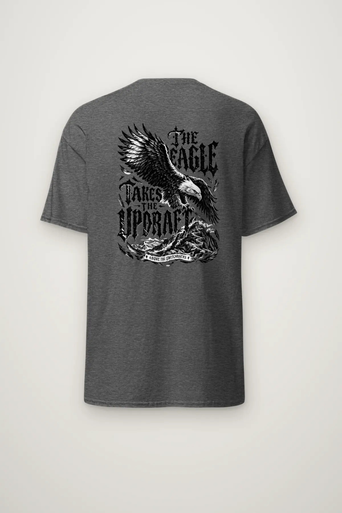 "The Eagle Takes the Updraft" Heavyweight Unisex Crewneck T-shirt