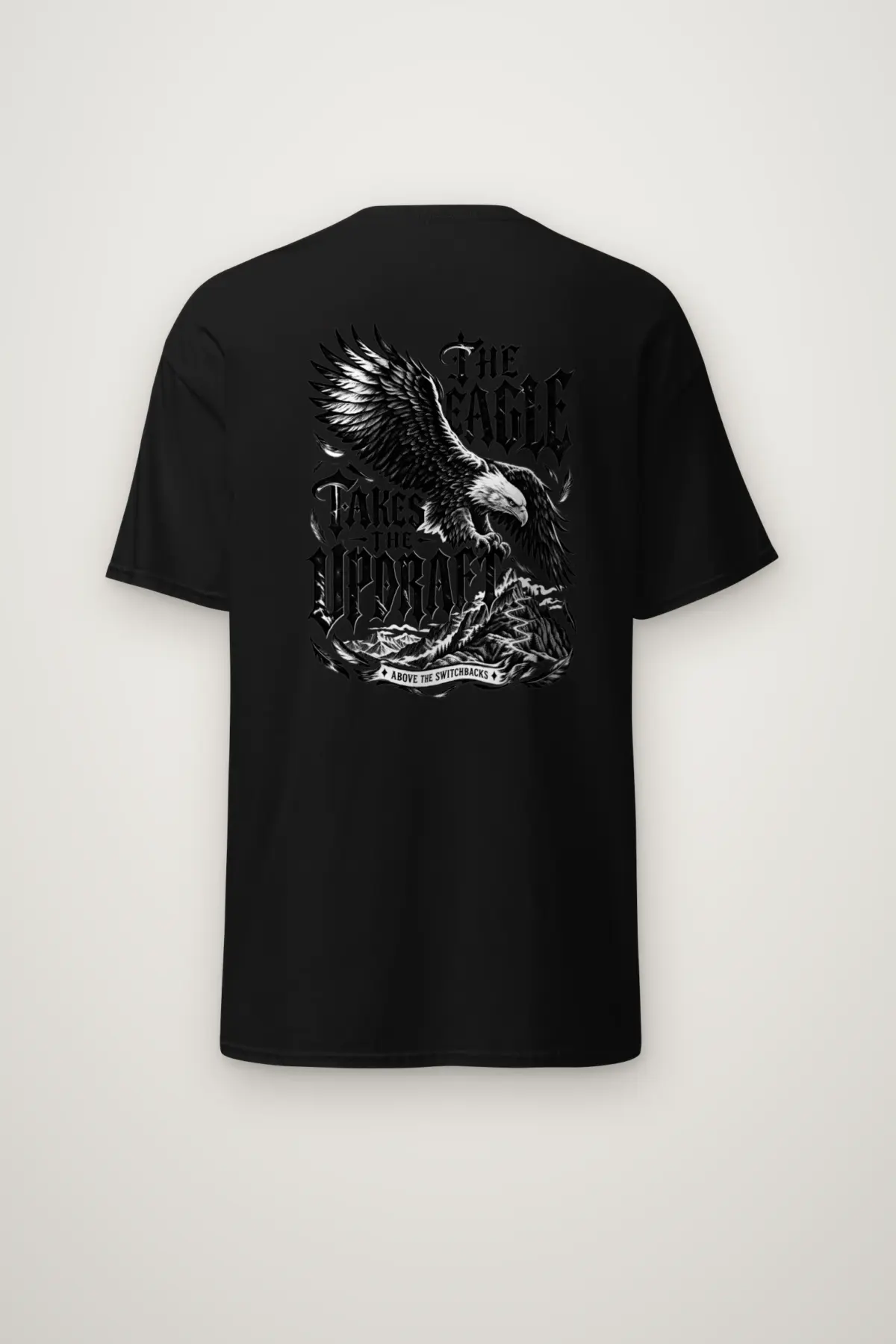 "The Eagle Takes the Updraft" Heavyweight Unisex Crewneck T-shirt
