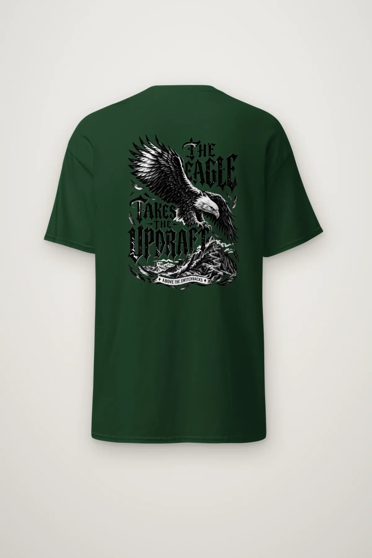 "The Eagle Takes the Updraft" Heavyweight Unisex Crewneck T-shirt
