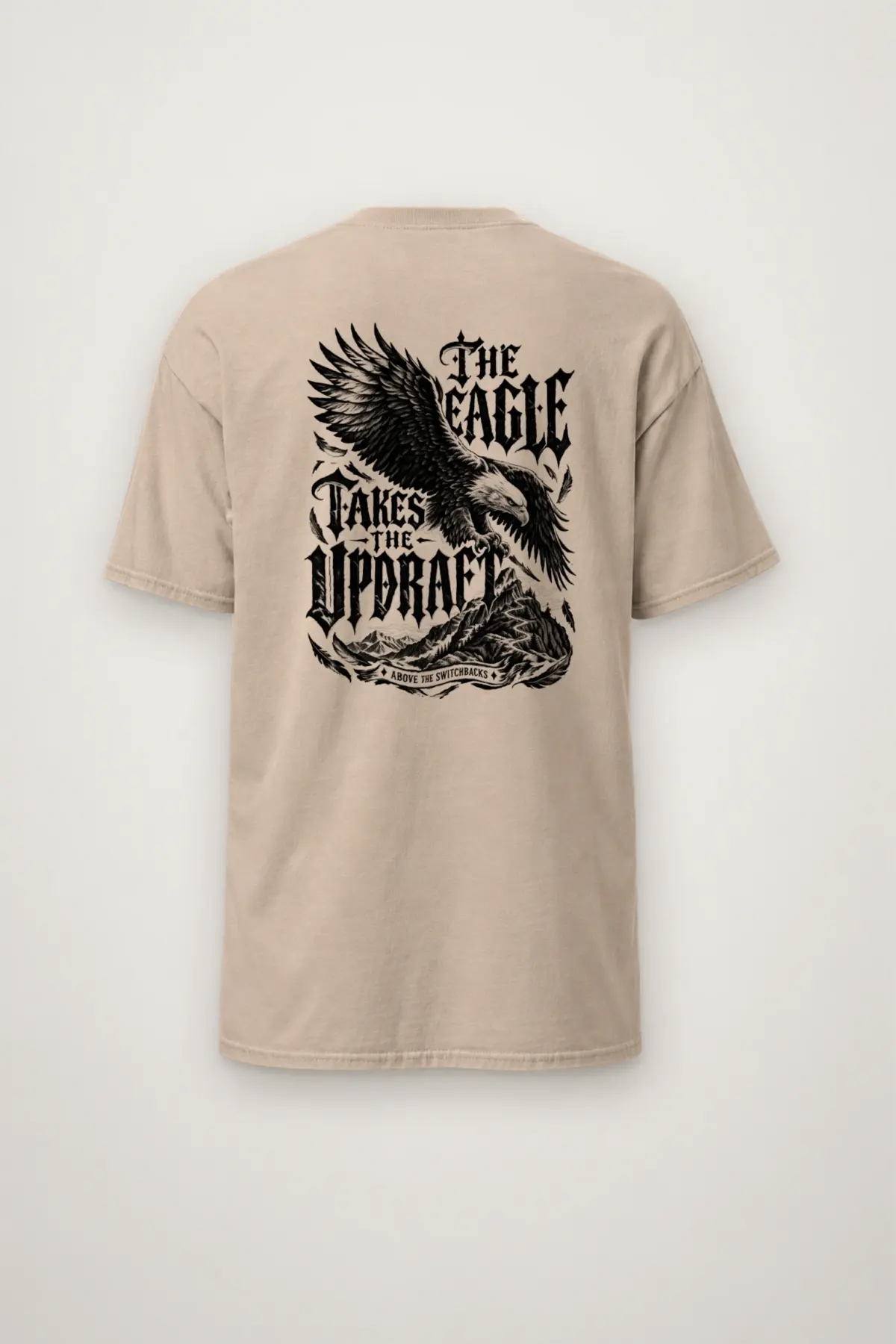 "The Eagle Takes the Updraft" Heavyweight Unisex Crewneck T-shirt