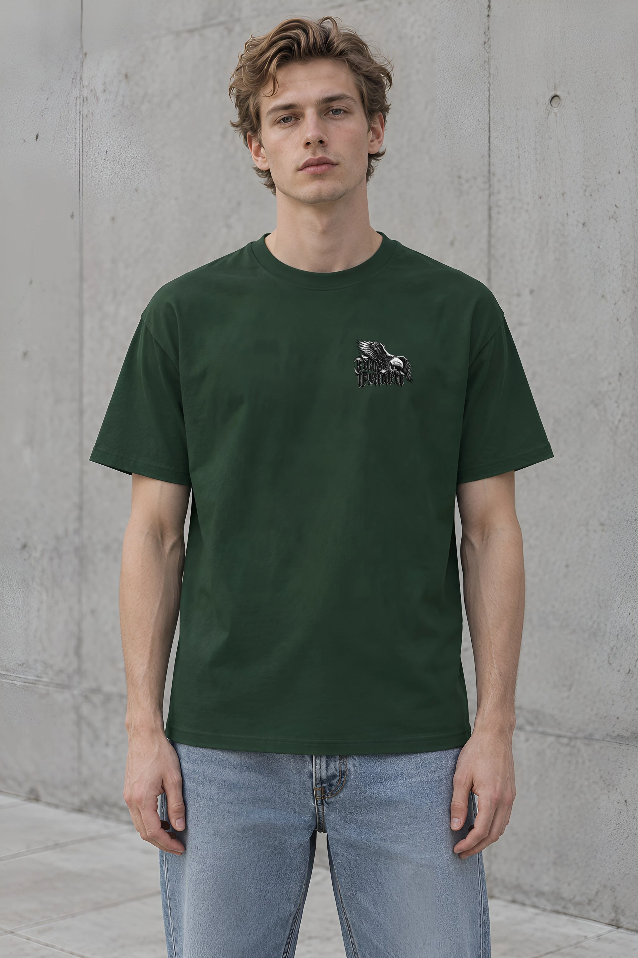 "The Eagle Takes the Updraft" Heavyweight Unisex Crewneck T-shirt