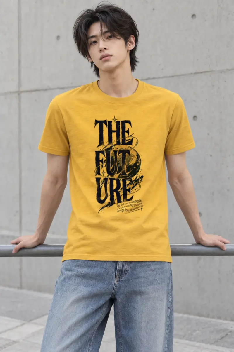 "The Future Orbit" Heavyweight Unisex Crewneck T-shirt