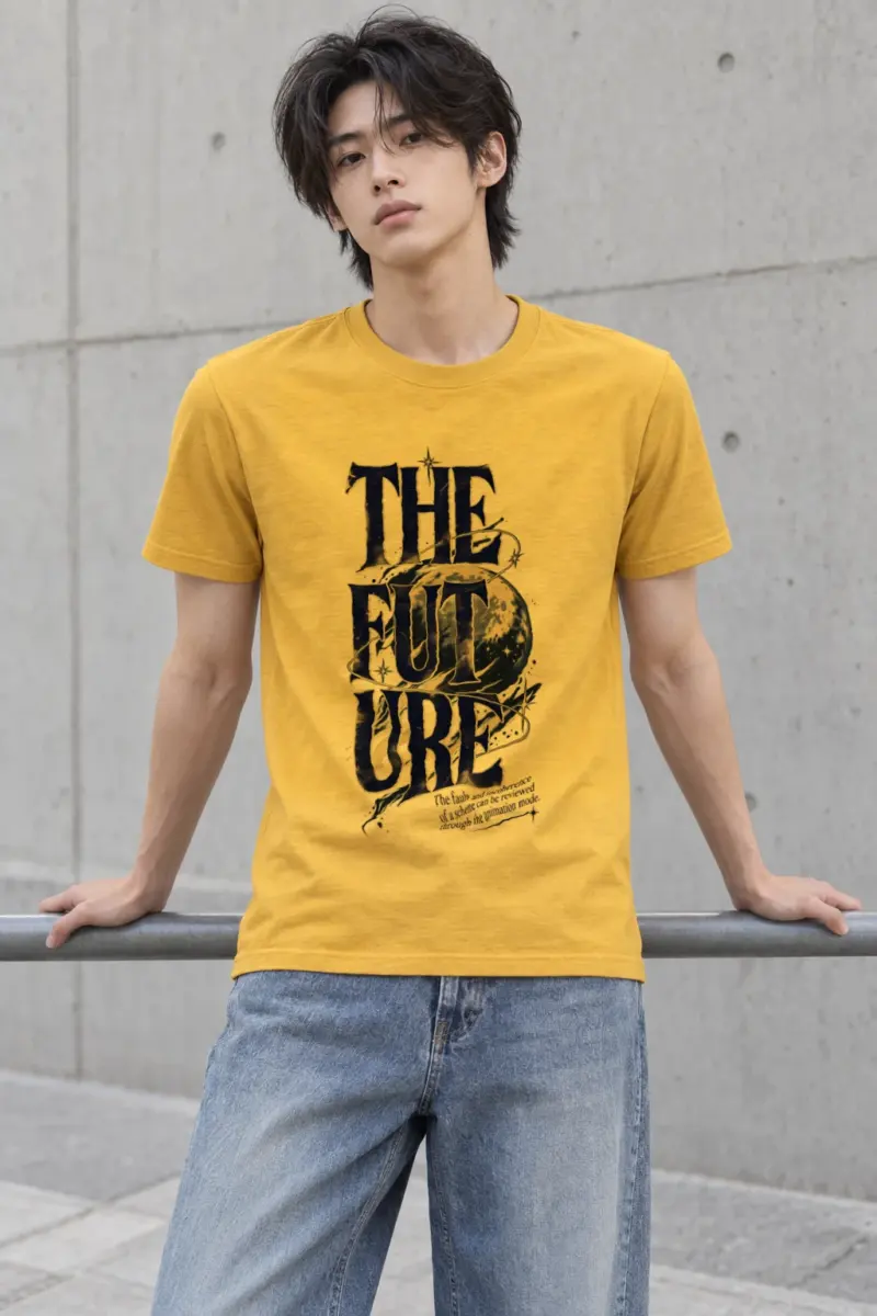 "The Future Orbit" Heavyweight Unisex Crewneck T-shirt
