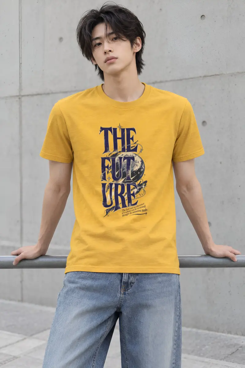 "The Future Orbit" Heavyweight Unisex Crewneck T-shirt