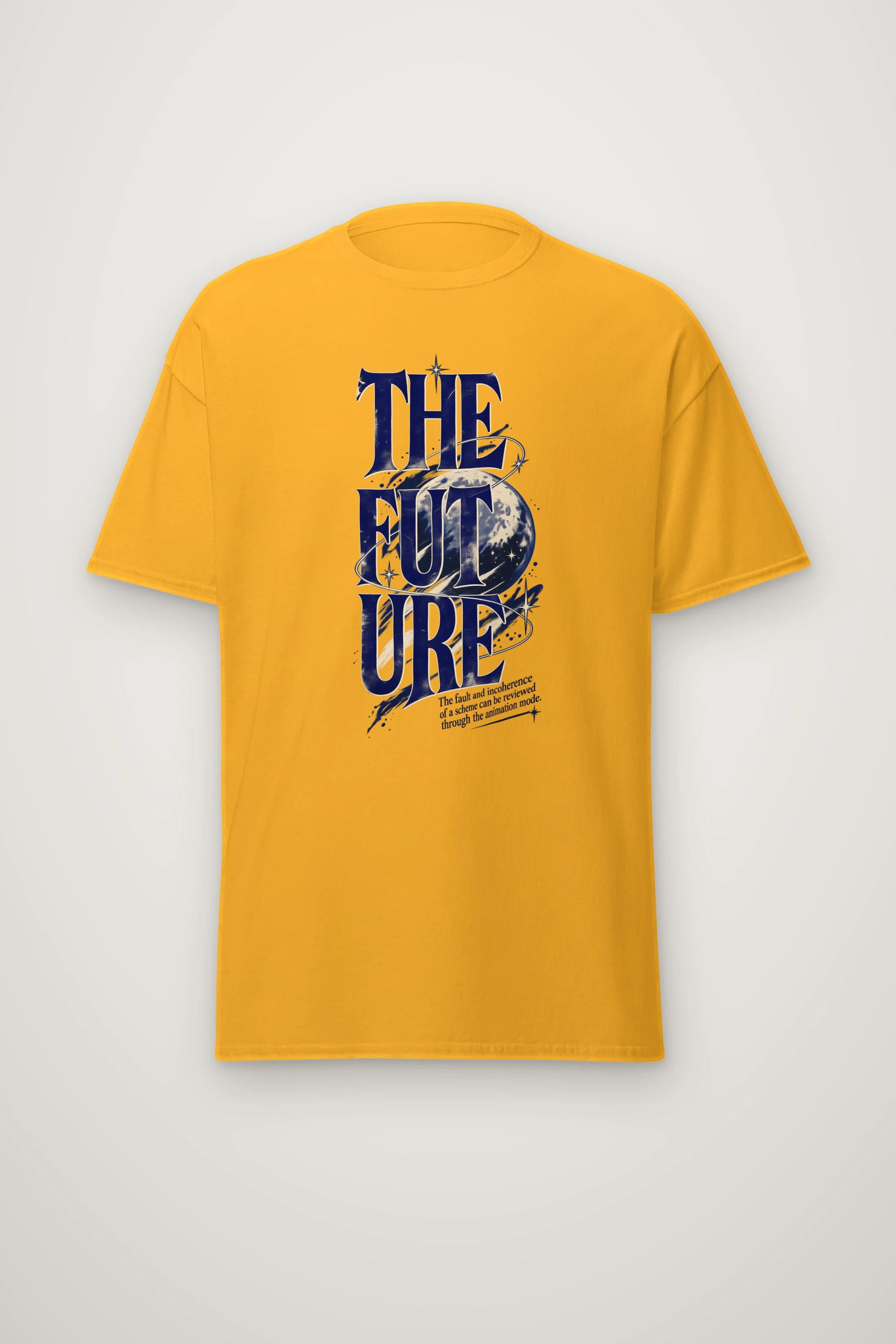 "The Future Orbit" Heavyweight Unisex Crewneck T-shirt