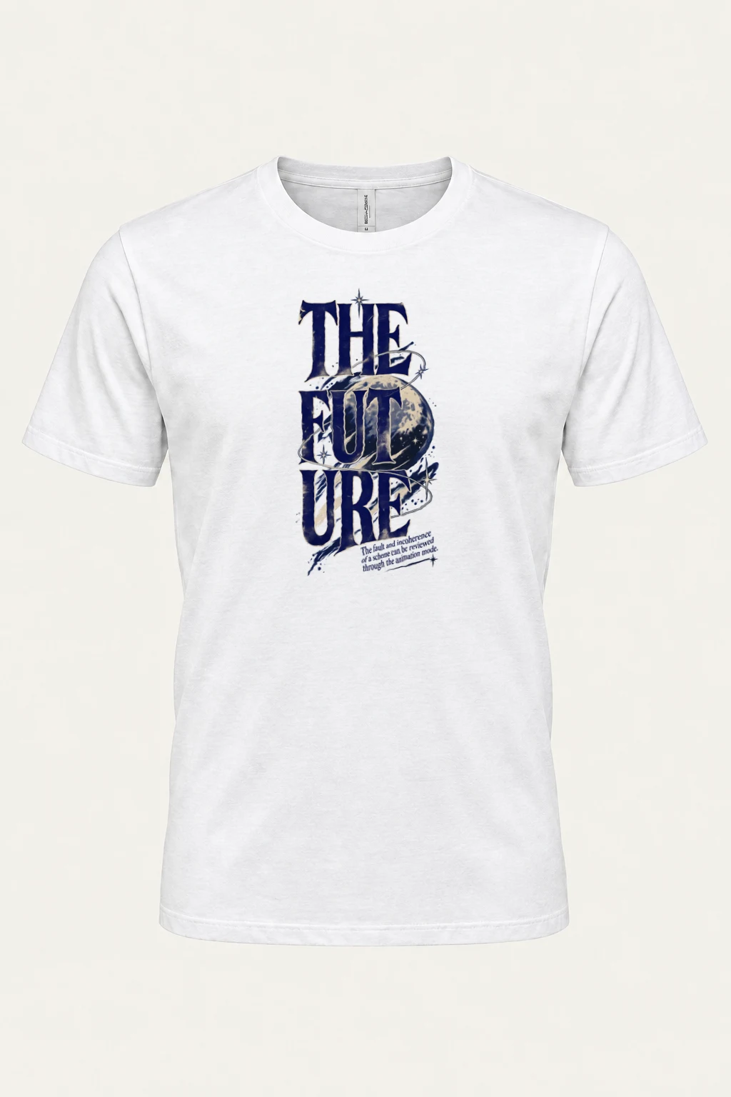 "The Future Orbit" Heavyweight Unisex Crewneck T-shirt | Gildan 5000