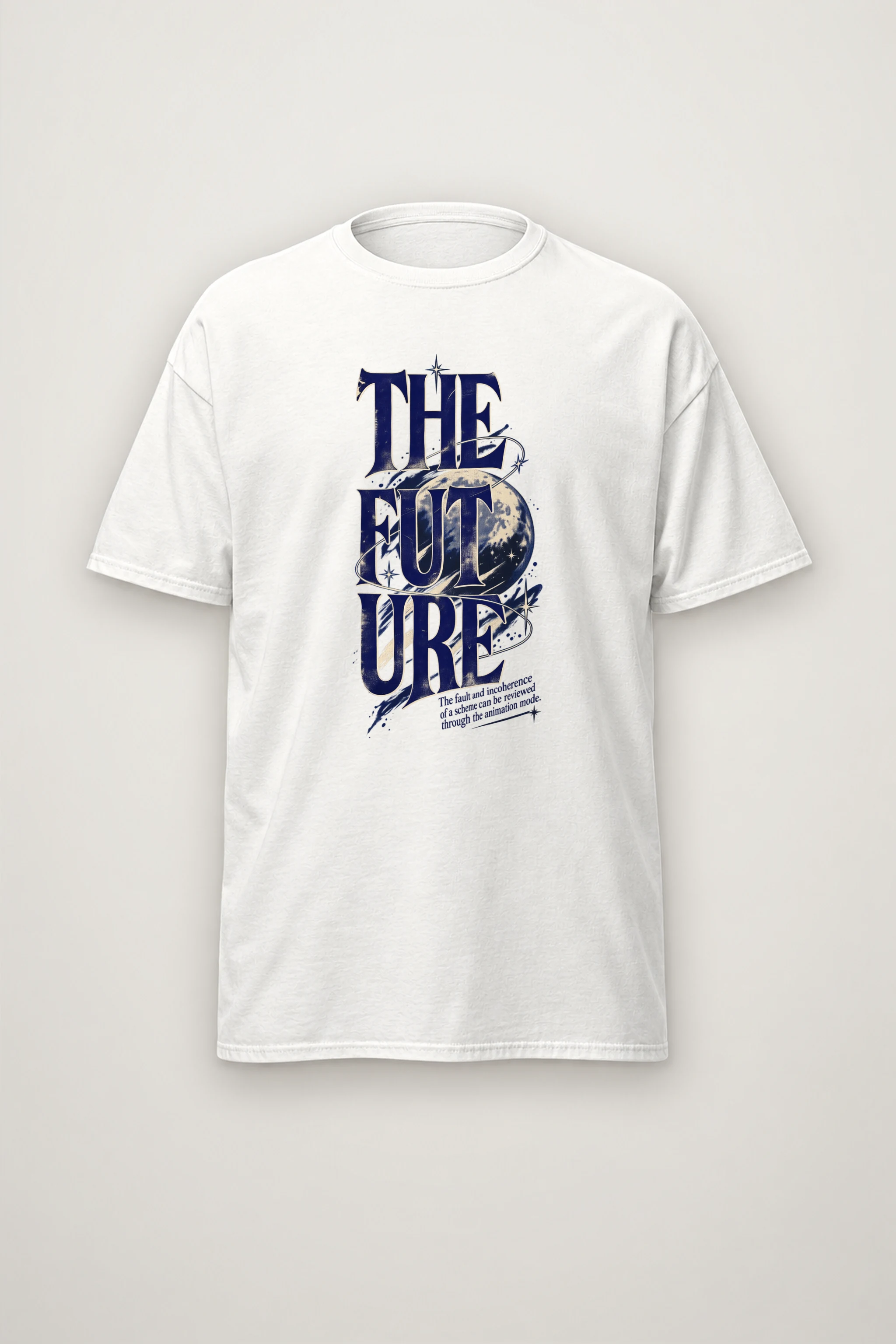"The Future Orbit" Heavyweight Unisex Crewneck T-shirt